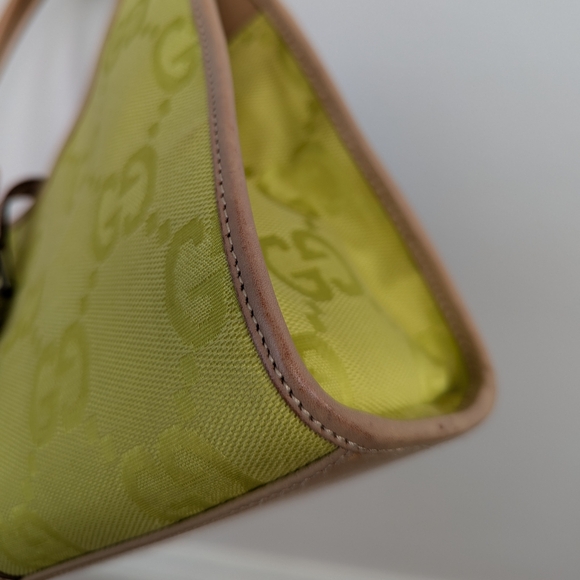 Gucci Jackie Jumbo GG Neon Yellow/Green Bag - Picture 16 of 17